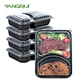 3 compartment bento lunch box containers